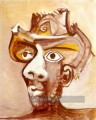 Tête d’homme au chapeau 1971 cubiste